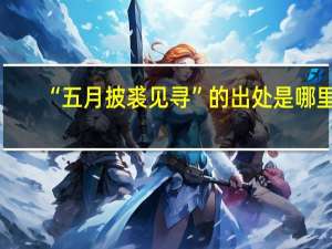 “五月披裘见寻”的出处是哪里