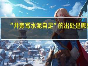 “井旁写水泥自足”的出处是哪里