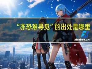 “亦恐难寻觅”的出处是哪里