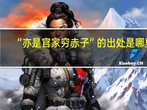 “亦是官家穷赤子”的出处是哪里