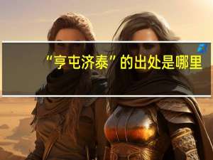 “亨屯济泰”的出处是哪里