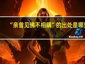 “亲曾见佛不相瞒”的出处是哪里