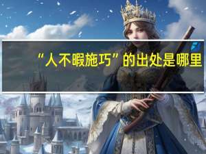 “人不暇施巧”的出处是哪里
