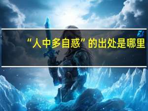 “人中多自惑”的出处是哪里