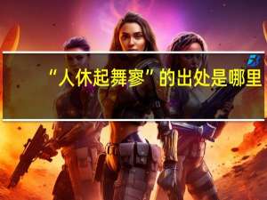 “人休起舞寥”的出处是哪里