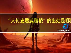 “人传史君威稜稜”的出处是哪里
