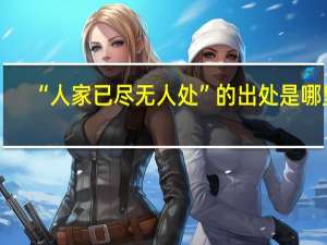 “人家已尽无人处”的出处是哪里