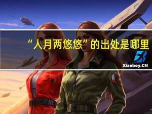 “人月两悠悠”的出处是哪里