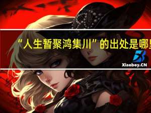 “人生暂聚鸿集川”的出处是哪里