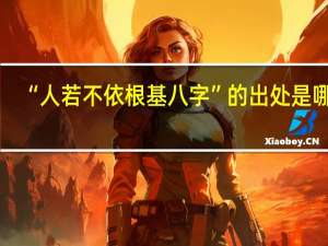 “人若不依根基八字”的出处是哪里