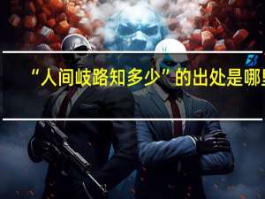 “人间岐路知多少”的出处是哪里