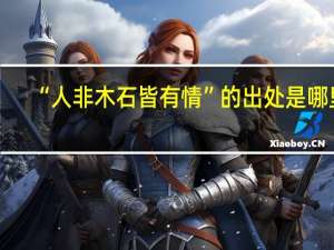 “人非木石皆有情”的出处是哪里