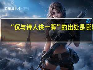 “仅与诗人供一筹”的出处是哪里