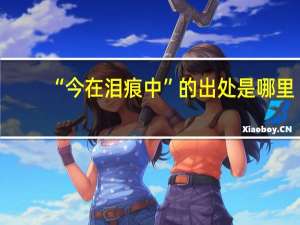 “今在泪痕中”的出处是哪里