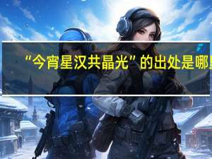 “今宵星汉共晶光”的出处是哪里