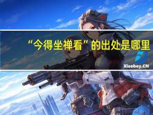 “今得坐禅看”的出处是哪里