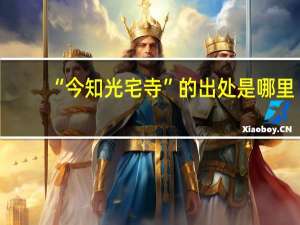 “今知光宅寺”的出处是哪里