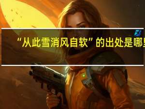 “从此雪消风自软”的出处是哪里