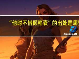 “他时不惜倾箱囊”的出处是哪里