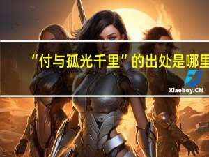 “付与孤光千里”的出处是哪里