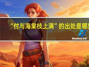 “付与海棠枝上满”的出处是哪里