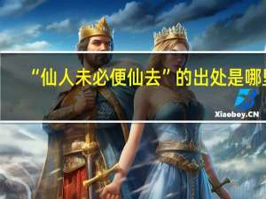 “仙人未必便仙去”的出处是哪里