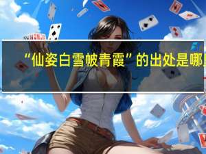 “仙姿白雪帔青霞”的出处是哪里