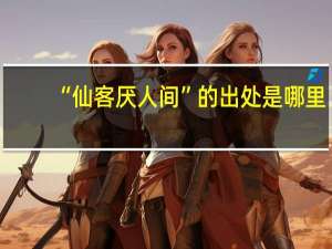 “仙客厌人间”的出处是哪里