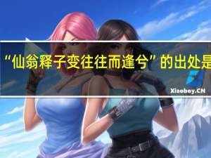 “仙翁释子变往往而逢兮”的出处是哪里