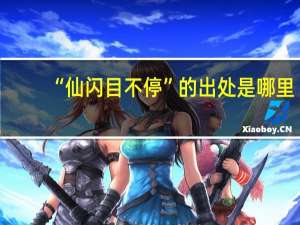 “仙闪目不停”的出处是哪里