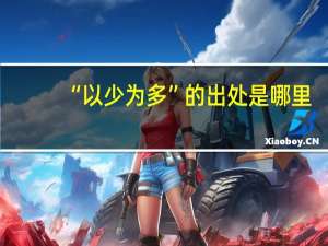 “以少为多”的出处是哪里