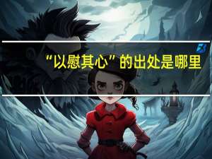 “以慰其心”的出处是哪里