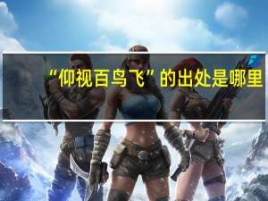 “仰视百鸟飞”的出处是哪里