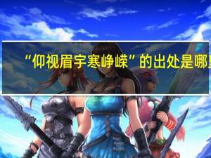 “仰视眉宇寒峥嵘”的出处是哪里