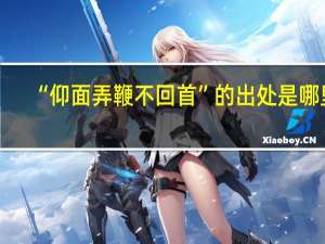 “仰面弄鞭不回首”的出处是哪里