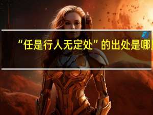 “任是行人无定处”的出处是哪里