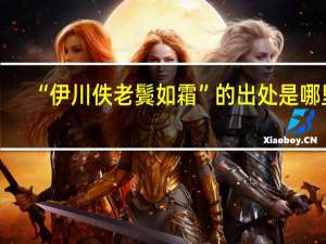“伊川佚老鬓如霜”的出处是哪里