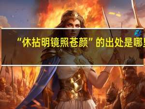 “休拈明镜照苍颜”的出处是哪里