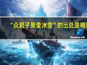 “众君子聚莹冰雪”的出处是哪里