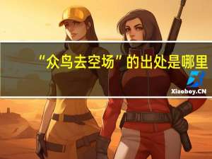 “众鸟去空场”的出处是哪里