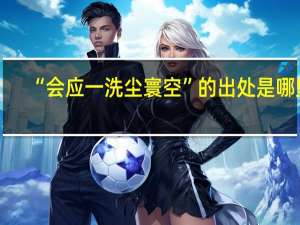 “会应一洗尘寰空”的出处是哪里