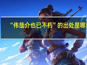 “伟哉介也已不朽”的出处是哪里