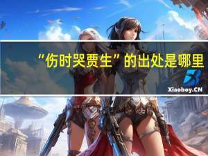 “伤时哭贾生”的出处是哪里