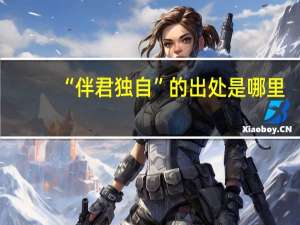 “伴君独自”的出处是哪里