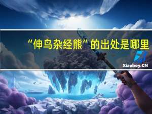 “伸鸟杂经熊”的出处是哪里