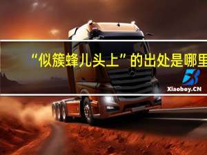 “似簇蜂儿头上”的出处是哪里