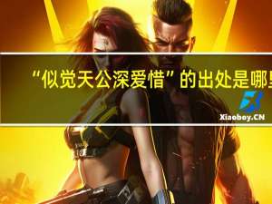 “似觉天公深爱惜”的出处是哪里