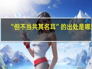 “但不当共其名耳”的出处是哪里