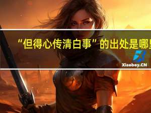 “但得心传清白事”的出处是哪里