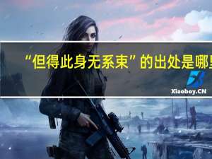 “但得此身无系束”的出处是哪里